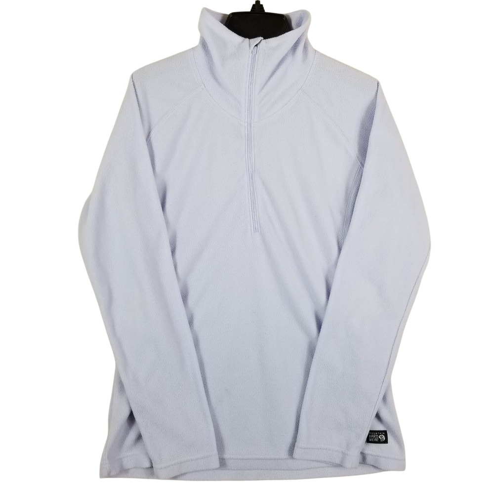 Mountain Hardwear Women Lavender Microchill 2.0 Fleece 1/4 Zip Pullover OL9971 M